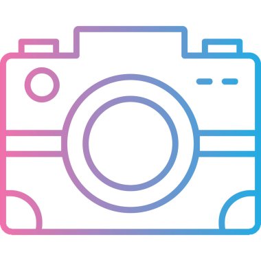 kamera simgesi vektör illüstrasyonu