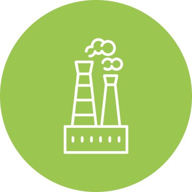 Fabrika simgesinin vektör illüstrasyonu