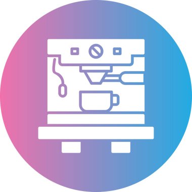 Kahve. Web simgesi basit illüstrasyon