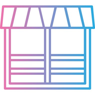 dükkan simgesi vektör illüstrasyonu