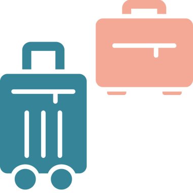 Bagaj yolculuğu çanta simgesi ana hatlarıyla