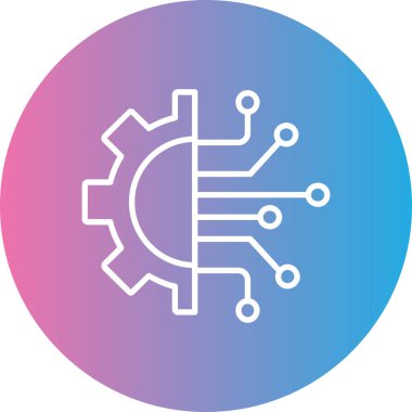 Modern b 'nin vektör illüstrasyonunda teknolojinin eksik simgesi