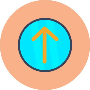 Yön yönü ok simgesi doldurulmuş - özet biçimi