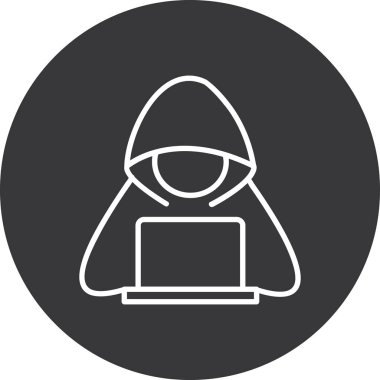 Dizüstü bilgisayar simgesi vektör çizimi