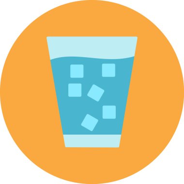 içki web simgesi, basit vektör illüstrasyonu