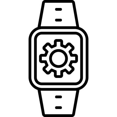 dişli simgesi vektör illüstrasyonu