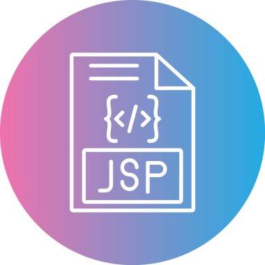 Dosya biçim simgesinin vektör illüstrasyonu