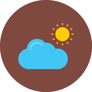 Güneş simgesinin vektör illüstrasyonu