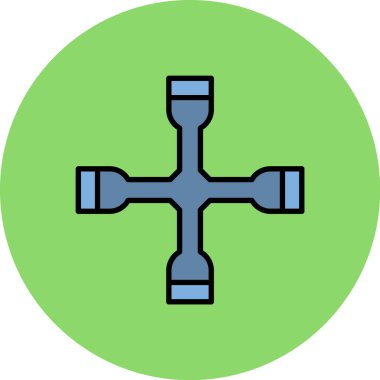 çapraz simge vektör illüstrasyonu