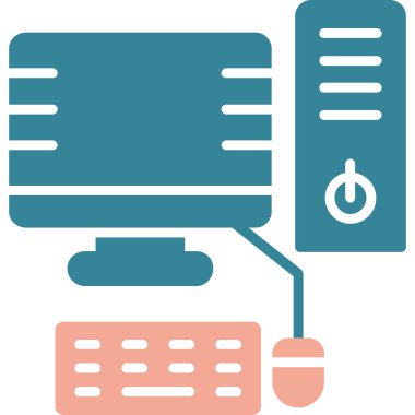 Bilgisayar ağı. Basit resimleme