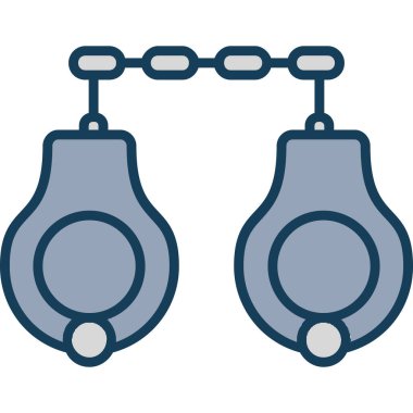 iki zincir vektör çizimi