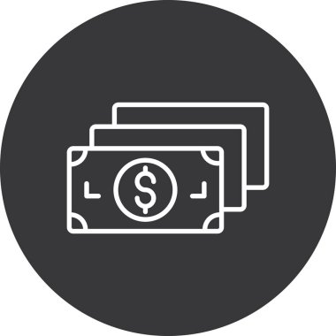 Projeniz için vektör nakit simgesi