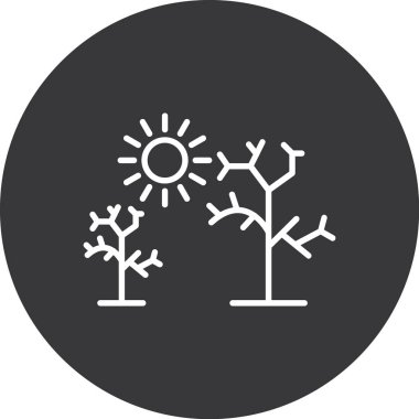 Güneş Vektörü Kabartma Simgesi Tasarımı