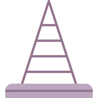 Bir piramit simgesinin vektör çizimi