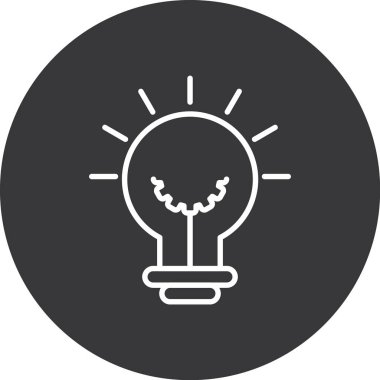 ampul simgesi vektör illüstrasyonu