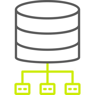 Sunucu. Web simgesi basit illüstrasyon