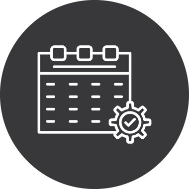 vektör Takvimi Simgesi illüstrasyonu