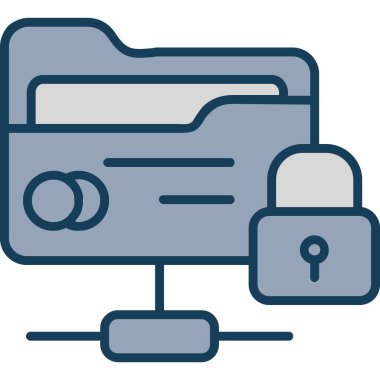 Kilit. Web simgesi basit illüstrasyon