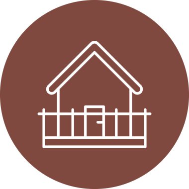 vektör evi simgesi, vektör illüstrasyonu