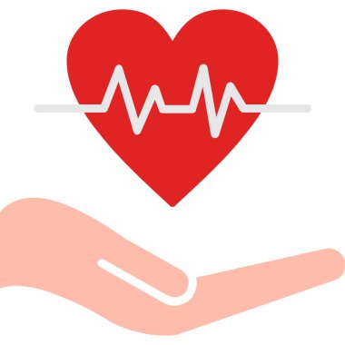 kalp atışı vektör simge tasarlamak