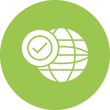 Küresel simge vektör illüstrasyonu