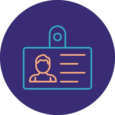 Bir adamın ikonunun vektör illüstrasyonu