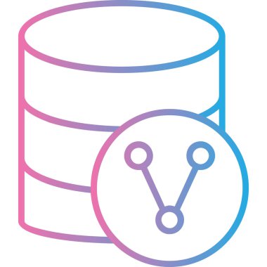 veritabanı simgesi, basit tasarım