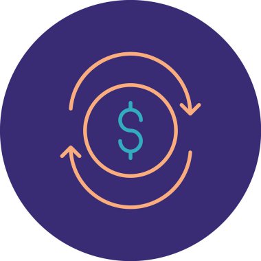 Dolar işareti. Basit resimleme