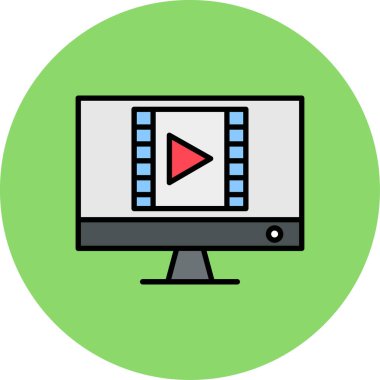 Bilgisayar vektör simgesi modern basit vektör illüstrasyonu