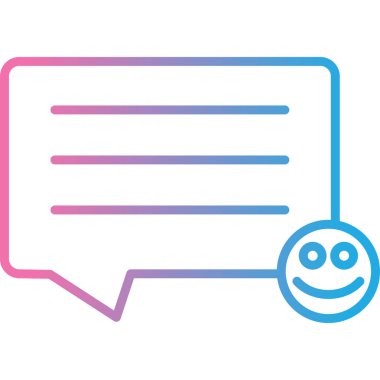 Konuş. Web simgesi basit illüstrasyon