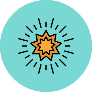 Bir yıldızın vektör çizimi