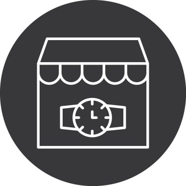 alışveriş simgesi vektör illüstrasyonu