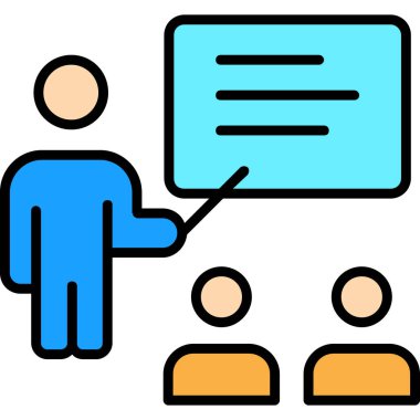 iş görüşmesi simgesi iş yönetimi ana hatları biçimi