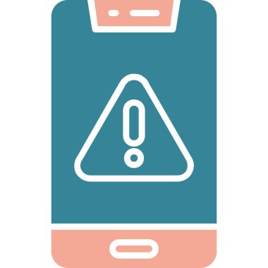 akıllı telefon uyarı simgesi tam taslak biçimi