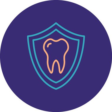 diş simgesi vektör illüstrasyonu