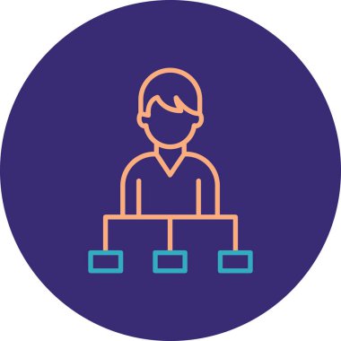 İş ve finans simgesinin vektör illüstrasyonu