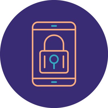 Cep telefonu simgesinin vektör illüstrasyonu