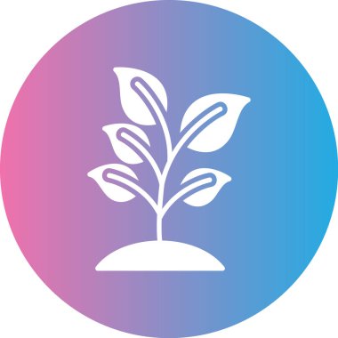 Bir ağaç simgesinin vektör illüstrasyonu