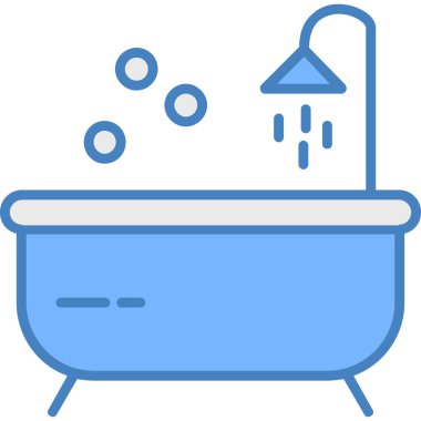 Banyo banyosu simgesi - taslak biçiminde