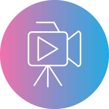 Film simgesinin vektör illüstrasyonu