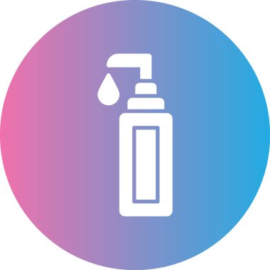 Bir şişe simgesinin vektör illüstrasyonu