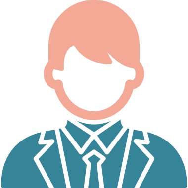 İşadamı Düz Vektör Simgesi