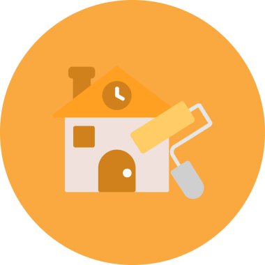 House vektör düz simgesi