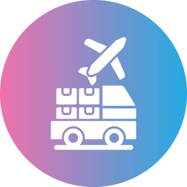 Uçak simgesinin vektör illüstrasyonu