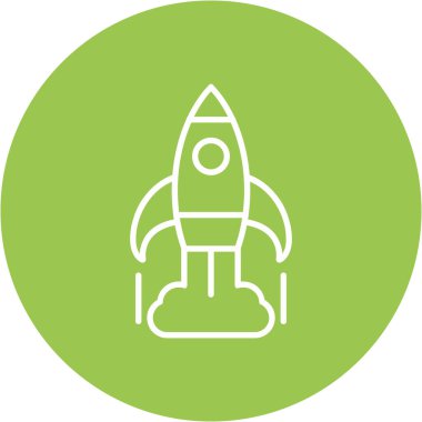 başlangıç roket simgesi, basit vektör illüstrasyonu