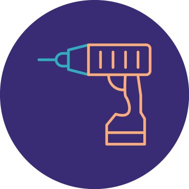 Tornavida. Web simgesi basit illüstrasyon