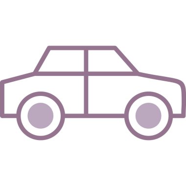 araba simgesi vektör illüstrasyonu