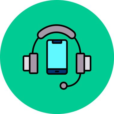 Vektör müzik simgesi illüstrasyonu