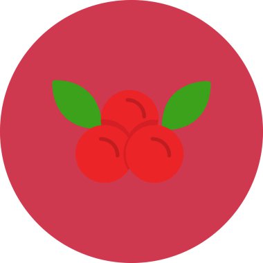 Kiraz meyve vektör simgesi