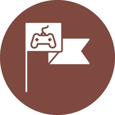 Bir oyun simgesinin vektör illüstrasyonu